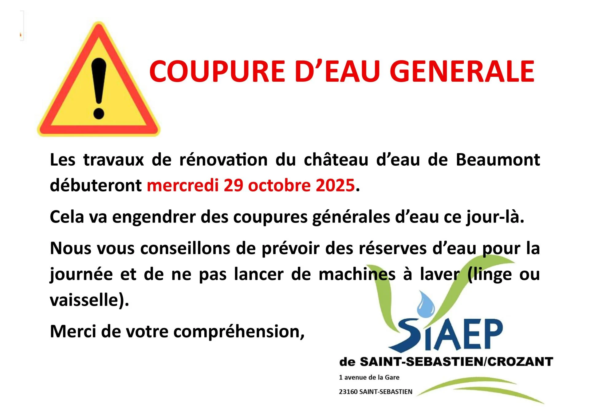 2025 10 29 coupure d eau